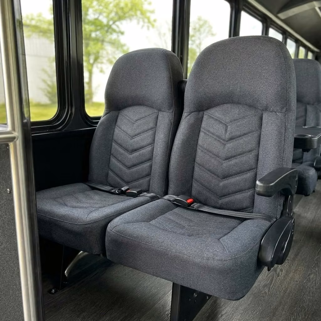 parkland 25 passenger minibus high back seats
