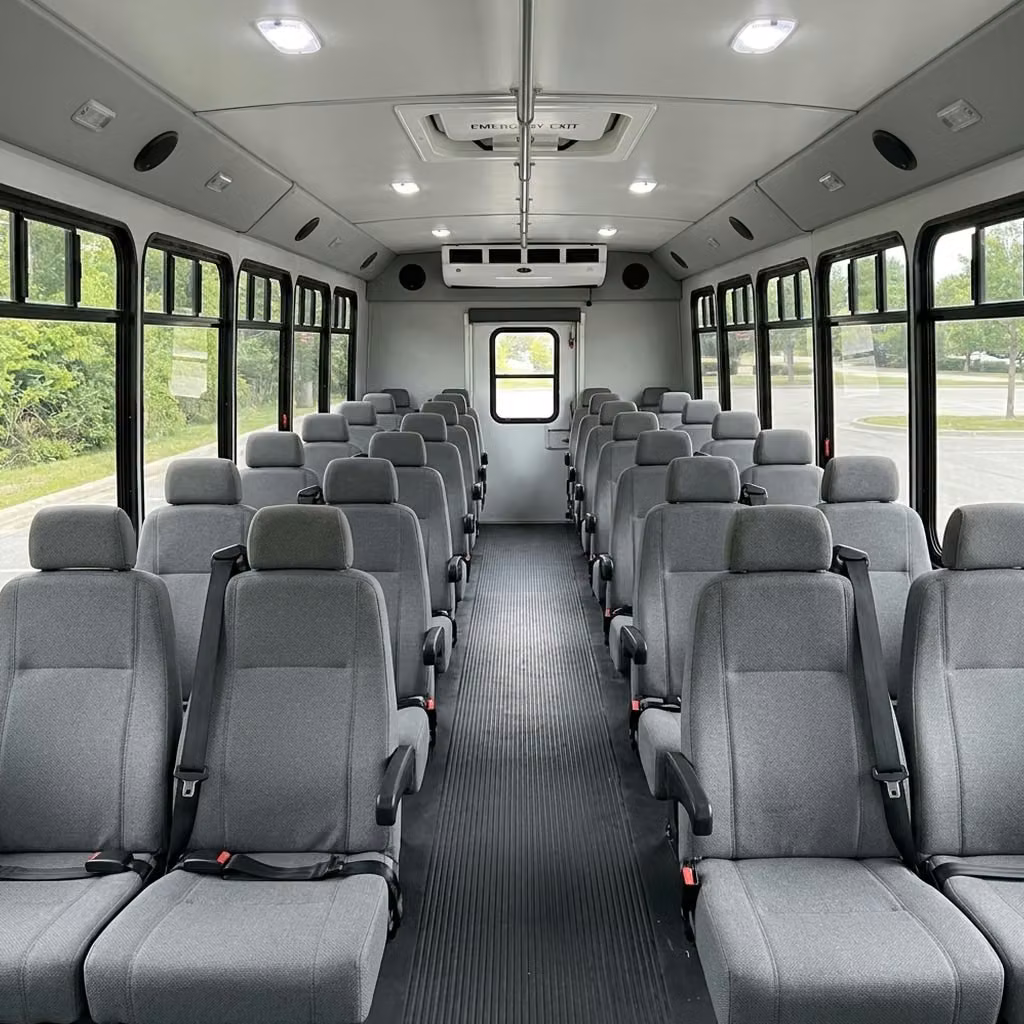 parkland 35 passenger minibus seating