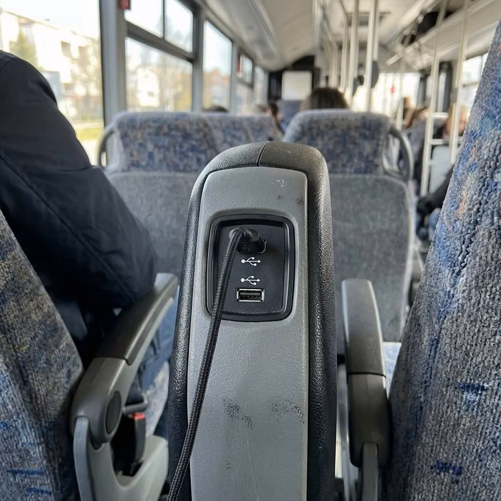 parkland 35 passenger minibus usb charging