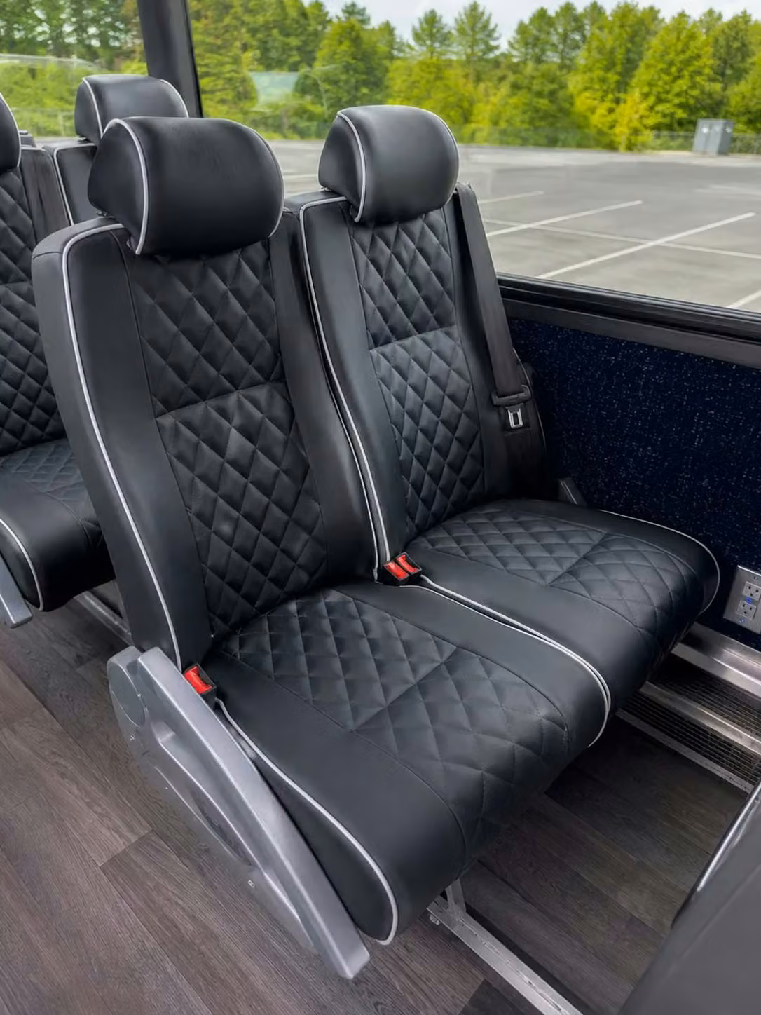 parkland 56 passenger charter bus reclining seats