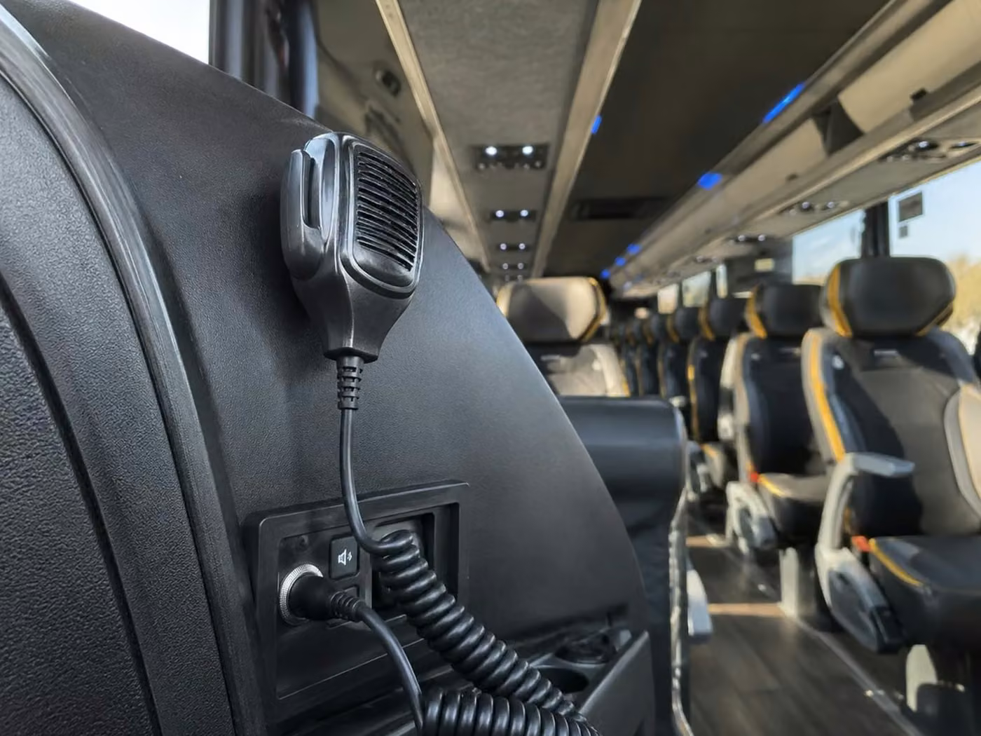 parkland charter bus pa system