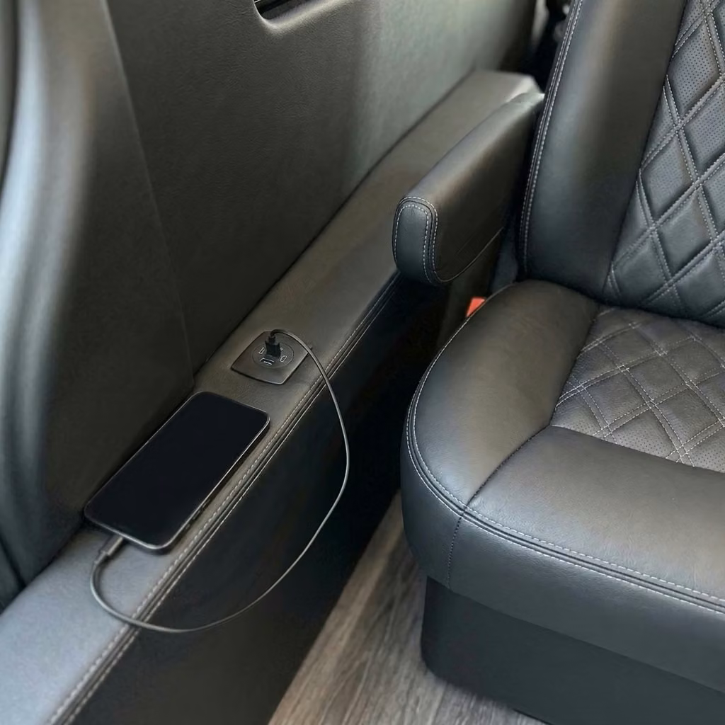 parkland sprinter van rental with driver usb charging