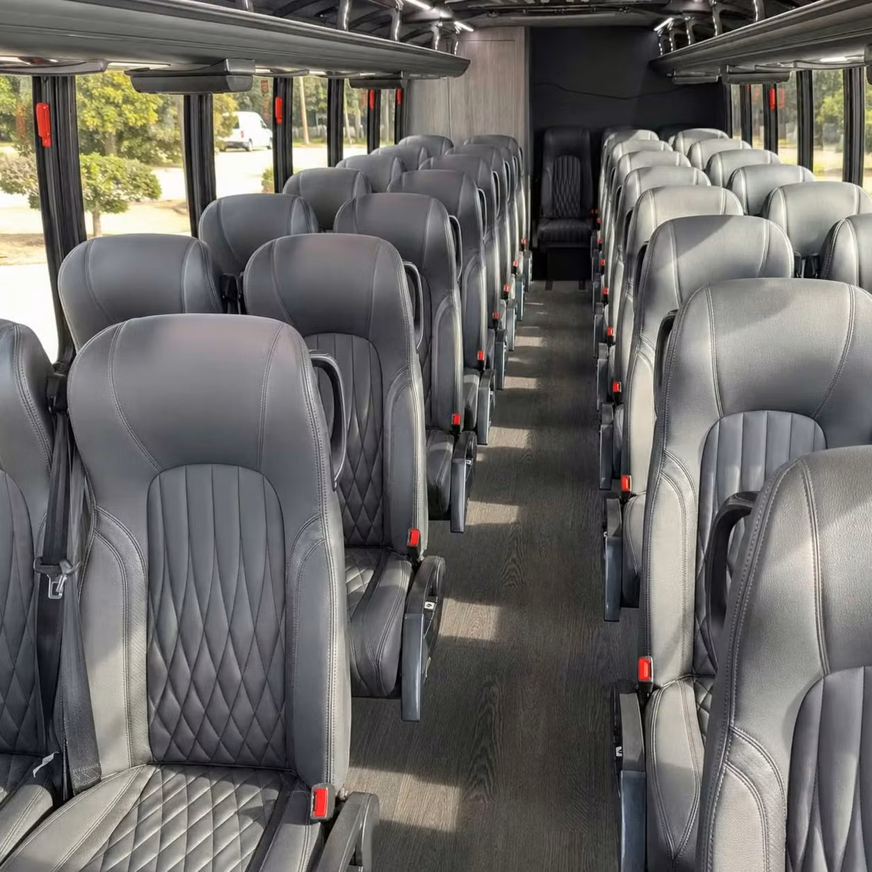 28 passenger minibus interior