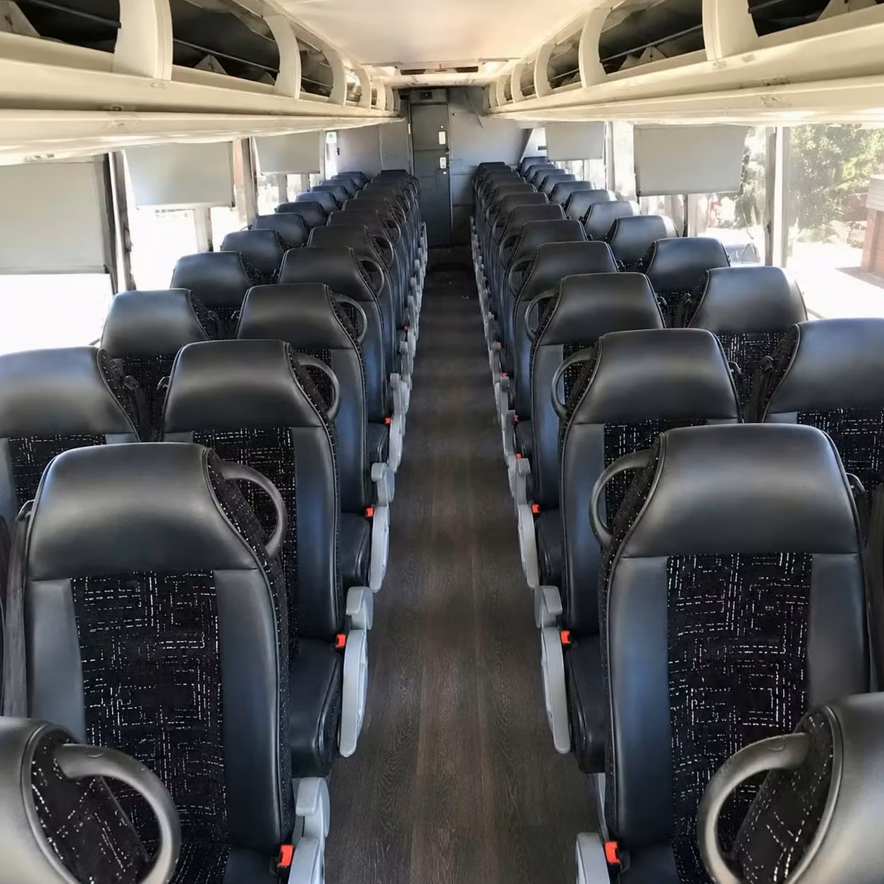 56 passenger charter bus interior