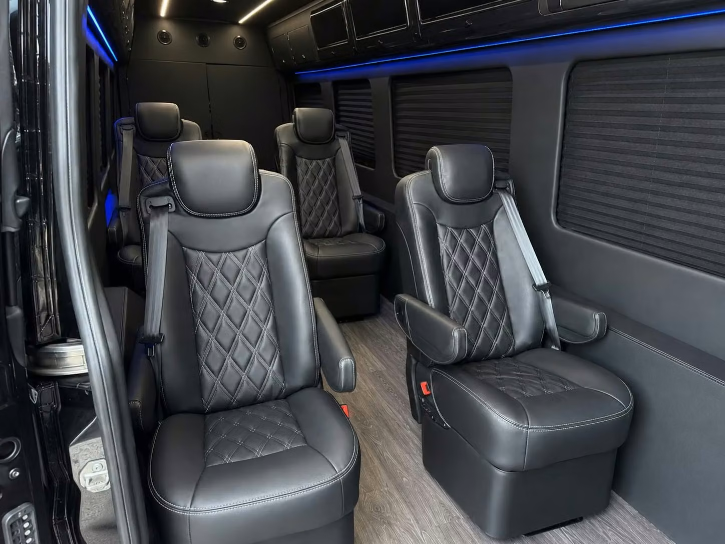 sprinter van with driver inside